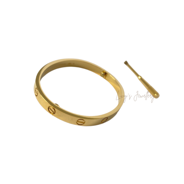 Zoe Gold Bangle Screwdriver 1